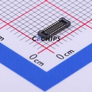BM20B(0.8)-20DS-0.4V(51) Board-to-Board & Backplane Connector SMD,P=0.4mm Connector 0.4mm Vertical Mount 2 300mA - Product Image 1