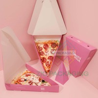 Triangle personnalisé Croissant Crêpe Pizza Boîte Biscuits Boulangerie Pâtisserie Gâteau Gaufre Brownie Restauration Boîte D'emballage En Papier