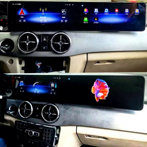 Lecteur vidéo multimédia HU Mercedes Benz GLK 2013-2015 Android 15 Carplay Tableau de bord GPS/WiFi Double écran - Product Image 1