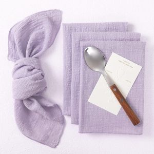 Serbet Retro Sekali Pakai Tebal, Dekorasi Meja Kain Kasa Katun Buatan Tangan Rustic yang Dapat Disesuaikan, Alas Makan untuk Pesta Pernikahan - Product Image 6