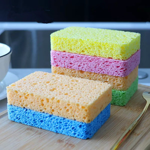 Éponge de cuisine biodégradable en cellulose végétale naturelle personnalisée, fine, pour le nettoyage de la vaisselle - Product Image 3