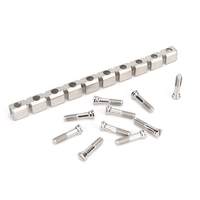 Pont fixe FBI 10-12 pour borniers de 12 mm, barre de raccordement à 10 positions pour connecteurs de borniers modulaires sur rail DIN