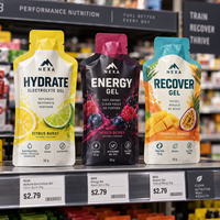 Sachets d'emballage en gros personnalisés professionnels mats avec bec verseur pour gel énergétique, pour le stockage de suppléments nutritionnels sportifs pour la course à pied et le marathon
