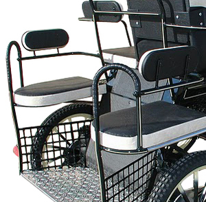 Calèches, chariot à chevaux, charrette à chevaux noire ZD-PM05 pour visites de Marathon, à vendre - Product Image 6