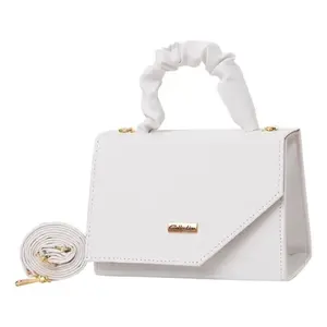 Bolso Bandolera para Mujer Fana Linda Cailin, Blanco, PU, Correa de Cadena, Verano, Impermeable, Uso Diario - Product Image 1