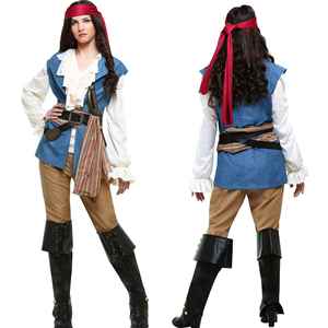 Costume de cosplay de carnaval et d'Halloween le plus vendu, déguisement de mascarade pour adultes, vêtements de film et de télévision, uniforme de pirate capitaine pour hommes et femmes - Product Image 6