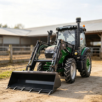 Mini-tracteur agricole multifonctionnel de qualité supérieure, 100 ch, 4x4, à transmission par engrenages, type chargeuse sur roues, pour l'agriculture