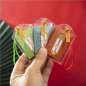 Sachets Porte-Bonheur Transparents, Mini Pendentifs, Sachets de Prière, Sachets en Soie Colorés, Omamori, Breloques à Suspendre pour les Meilleurs Vœux - Product Image 1