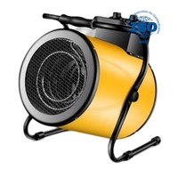 Chauffage d'appoint PTC d'intérieur à inclinaison réglable et débit d'air optimisé pour boutiques et studios, corps en métal SPCC et élément PTC en céramique