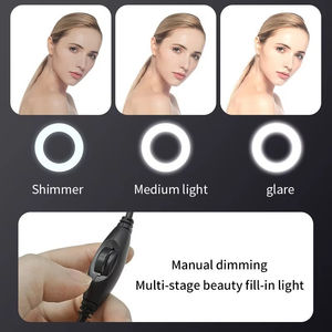 1080P Mini Caméra Full HD <span class=keywords><strong>Webcam</strong></span> Avec Anneau Lumière Microphone USB Diffusion En Direct Pour Youtube <span class=keywords><strong>PC</strong></span> Ordinateur Portable Prise De Vue Vidéo - Product Image 6