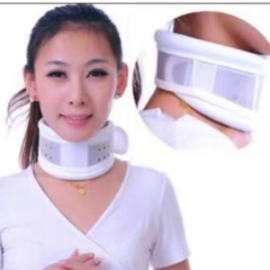 Attelle de cou réglable Ag400, support cervical blanc pour adultes et enfants, dispositif de traction manuelle, sangle de fixation - Product Image 2