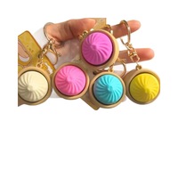 Porte-clés Squishy anti-stress, breloques mignonnes pour sacs, pour les trajets quotidiens et le bureau, jouets sensoriels Squishy en forme de raviolis mystère