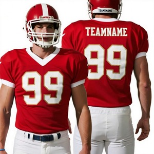 Ensembles d'équipe d'entraînement pour jeunes entièrement personnalisés Kits de <span class=keywords><strong>cricket</strong></span> Uniformes de football américain de la ligue professionnelle à impression par sublimation - Product Image 3