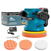 Polisseuse Lithium-Ion Rechargeable 21V, Double Poignée, Portable, pour Maison et Voiture, Meuleuse Magnétique Tout-en-un, Polisseuse de Surfaces Plates