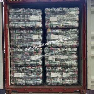 Trapos de Algodón Puro Económicos de Colores Reciclados para Limpieza, Bolsa de 10kg para Importadores en Japón - Product Image 1