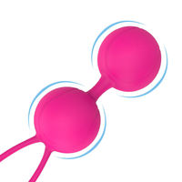 Kegel-Übungsset mit rosa Vaginalmassagebällen und Vibratoren für Frauen hilft, die Vagina zu straffen und zu regenerieren.