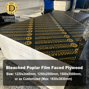 Contrachapado Fenólico WBP Impermeable con Núcleo de Madera Dura Blanca y Revestimiento de Película con Logotipo Personalizado de Vietnam - Product Image 1