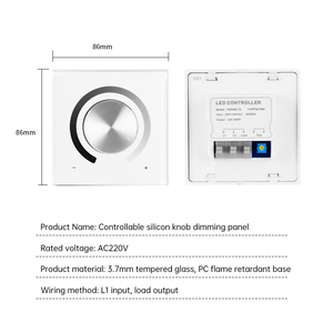 8A 출력 공장 직접 제어 AU/미국 표준 스마트 홈 벽 스위치 유리 패널 터치 센서 <span class=keywords><strong>LED</strong></span> 조명 조광기 - Product Image 4