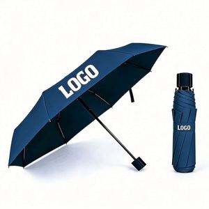 Strong <b>Windproof</b> Portable Manual Folded Travel Compact Foldable Rain <b>Umbrella</b> - Product Image 1