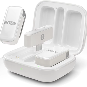 Sistema de Micrófono Inalámbrico Ultracompacto para 2 Personas con Conector USB-C (2.4 GHz, Blanco) - Product Image 1