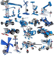 Bloques de Construcción de Robots Programables, <span class=keywords><strong>Material</strong></span> ABS 9686, 596 Piezas, Educación Científica, Ensamblaje Mecánico Eléctrico, Juguete Educativo - Product Image 1