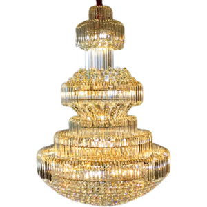 Lámpara de Araña de Cristal Elegante y Lujosa para Hotel, Lámpara Colgante de Techo para Vestíbulo de Hotel - Product Image 2