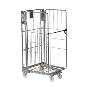 Giá Bán Chạy Thùng Cuộn Có Thể Gập Lại Được 4 Bánh Bằng Thép Kim Loại Khung A Kiểu Euro 3 Mặt Được Sử Dụng Rộng Rãi - Product Image 2