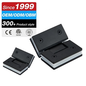 Dễ dàng cài đặt phòng tắm màu đen mờ vòi hoa sen cửa phần cứng vuông 135 bằng thép không gỉ vòi hoa sen bản lề - Product Image 1