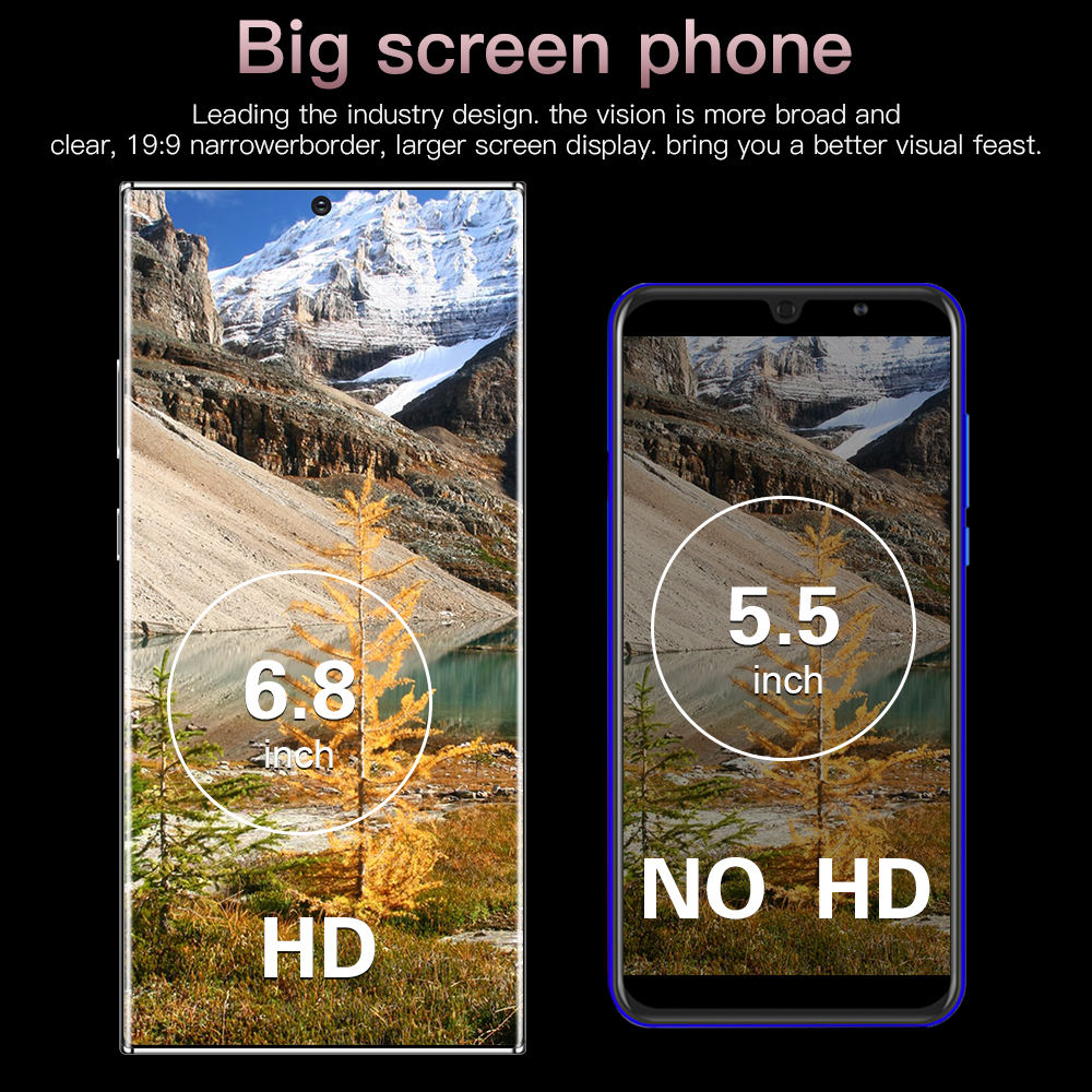 ORANGLES Unlocked Note30 Ultra 5G Smartphone 16GB+1TB 7.3-Inch FHD Dual Card 5G Android 13.0 Mobile Phone 108MP English French Spanish - angled perspective - presenting advantages - Image 4 of 6 | fits any environment | Purchase Unlocked Note30 Ultra 5G Smartphone 16GB+1TB 7.3-Inch FHD Dual Card 5G Android 13.0 Mobile Phone 108MP English French Spanish Michigan | Free Shipping ORANGLES