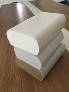 Toalla de papel de mano entrelazada de color marrón Kraft embalaje personalizado - Product Image 3