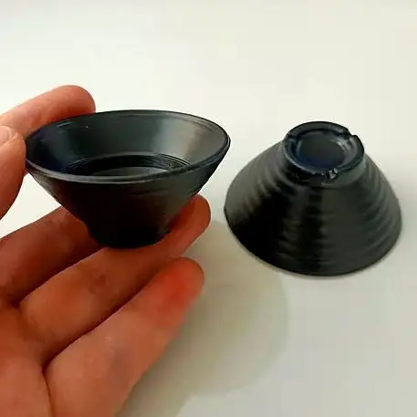 Mini mô phỏng Ramen Bát Nhật Bản Phong Cách Bento DIY thực phẩm chơi container nhỏ màu đen đất sét keo Nhà búp bê phụ kiện