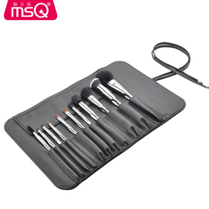 Haute qualité 11 pièces en gros marque privée argent maquillage pinceau ensemble professionnel manche en plastique pinceaux de maquillage - Product Image 3