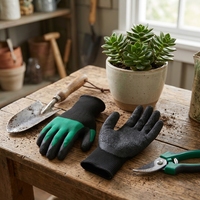 Gants de travail de sécurité en gros pour hommes, gants antidérapants enduits, protection multi-scénarios pour la pêche et les travaux de construction