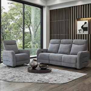 Canapé de cinéma électrique de luxe pour la maison, fonction inclinable, avec ports USB, ensemble de fauteuils inclinables pour salon et hôtel - Product Image 1