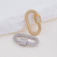 Collier à la mode, bracelet, pendentif, accessoires de bijouterie, cuivre incrusté de zircon, breloque, fermoir à vis