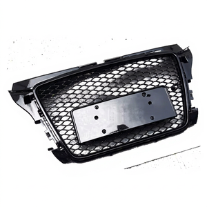Nueva Parrilla de Panal ABS de Alto Brillo, Marca PNB, para Audi A3 S3 8P.5 2008-2012, Malla Negra, Fácil Instalación, Alta Calidad - Product Image 1