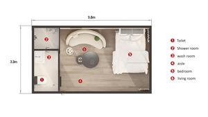 Capsule spatiale préfabriquée moderne avec fenêtre en <span class=keywords><strong>verre</strong></span>, cabane portable pour l'extérieur, le tourisme, le camping et les solutions <span class=keywords><strong>de</strong></span> logement compact - Product Image 6