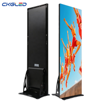 Indoor P2.5 Bildschirm LED Poster Bodenbelag Stehende LED-Anzeige Wifi 4G Digital Movable LED Poster Display
