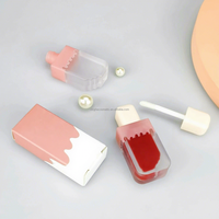 Rouge à lèvres liquide brillant personnalisé, cosmétiques de haute qualité, formule sans huile, brillance intense, imperméable, longue tenue, 4 ml, personnalisable