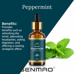 Huile essentielle de menthe poivrée pure naturelle 30 ml en flacon compte-gouttes pour les soins de la peau, les soins capillaires, les massages, les diffuseurs d'arômes - Product Image 4