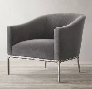 Fauteuil de loisirs en lin de style américain Rhoohill RH, mobilier de salon, canapé simple, fauteuil de chambre à coucher, fauteuil moderne - Product Image 4