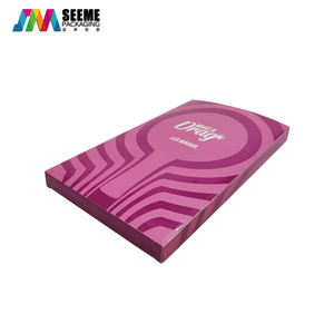 Caja de papel de regalo de embalaje de cartón, impresión a todo color con relieve de manchas de laque y logotipo UV - Product Image 2