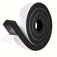 Bande adhésive isolante en mousse EVA - 2 rouleaux de bande d'étanchéité pour portes et fenêtres, longueur totale 394 pouces, isolation acoustique