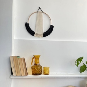 25*35cm precio <span class=keywords><strong>barato</strong></span> hecho a mano redondo Art Deco decorativo pared colgante arte con flecos de algodón para la decoración del hogar de la sala de estar - Product Image 4
