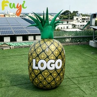 Modelo de piña inflable gigante de Venta caliente para publicidad