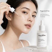Huile éclaircissante coréenne pour soins de la peau, marque privée, à la niacinamide, à l'acide kojique et à l'acide azélaïque, pour améliorer l'éclat et le teint.