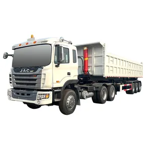 China JAC 6*4 semi-trailer tipper 550HP 30Cubic Meters Box Manufacturer Can Customize dumper truck