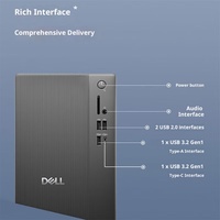 Computadora de Escritorio Dell ECT1250 Nueva, con Procesador I3-14100, 8GB/16GB de RAM DDR5, SSD+HDD NVMe y Monitor de 23.8 Pulgadas, Ideal para Oficina y Negocios