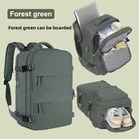 Sac à dos pour ordinateur portable Oxford imperméable de grande capacité, unisexe, avec fermeture éclair, ceinture à coussin d'air, voyages de courte durée, école, voyages d'affaires