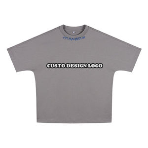 TKAN 75 Vente Chaude De Haute Qualité 260 Gsm T-Shirt Pour Les Hommes Impression Personnalisé 100% Coton Hommes Blanc T Shirt t-Shirts Pour Hommes - Product Image 1